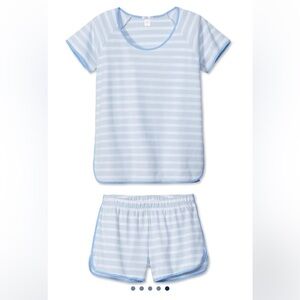 LAKE Pima Shorts Set in Seaside- Small